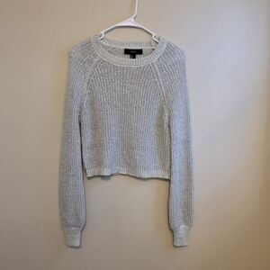 Forever 21 Light Gray Crew Neck Sweater
